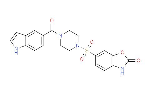 DYN55908 | 2567914-01-4 | 2(3H)​-​Benzoxazolone, 6-​[[4-​(1H-​indol-​5-​ylcarbonyl)​-​1-​piperazinyl]​sulfonyl]​-