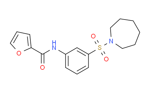 752215-38-6 | N-(3-(氮杂环庚烷-1-基磺酰基)苯基)呋喃-2-甲酰胺
