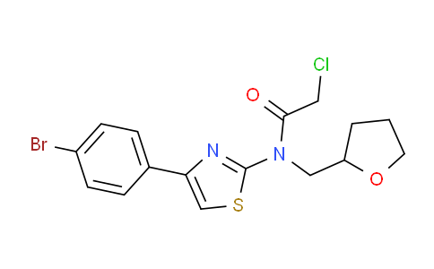 MCN59358 | 735322-63-1 | N-[4-(4-溴苯基)-2-噻唑基]-2-氯-N-[(四氢-2-呋喃基)甲基]乙酰胺