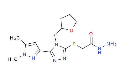 1006326-97-1 | 2-{5-(1,5-dimethyl-1H-pyrazol-3-yl)-4-(oxolan-2-yl)methyl-4H-1,2,4-triazol-3-ylsulfanyl}acetohydrazide