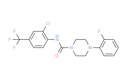 1024337-20-9 | N-[2-クロロ-4-(トリフルオロメチル)フェニル]-4-(2-フルオロフェニル)ピペラジン-1-カルボキサミド