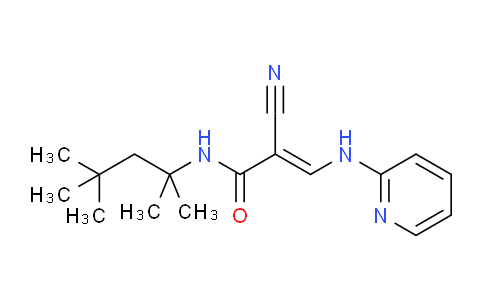 MCN74853 | 1024750-25-1 | 2-Propenamide, 2-cyano-3-(2-pyridinylamino)-N-(1,1,3,3-tetramethylbutyl)-