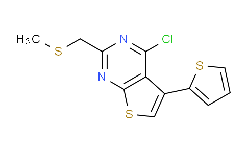 MCN75849 | 885460-36-6 | 4-chloro-2-[(methylsulfanyl)methyl]-5-(thiophen-2-yl)thieno[2,3-d]pyrimidine