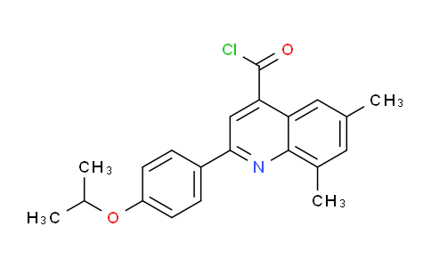 1160262-92-9 | 2-(4-Isopropoxyphenyl)-6,8-dimethylquinoline-4-carbonyl chloride