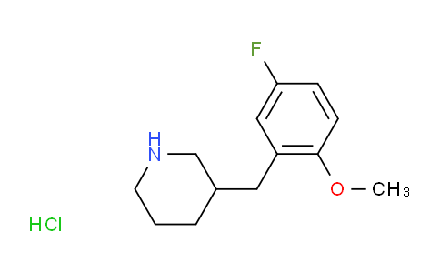 1171433-31-0 | 3-(5-Fluoro-2-methoxy-benzyl)-piperidine Hydrochloride