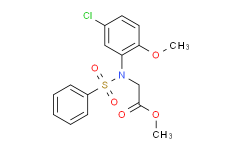 MCP02853 | 328010-54-4 | N-(5-氯-2-甲氧基苯基)-N-(苯磺酰基)甘氨酸甲酯