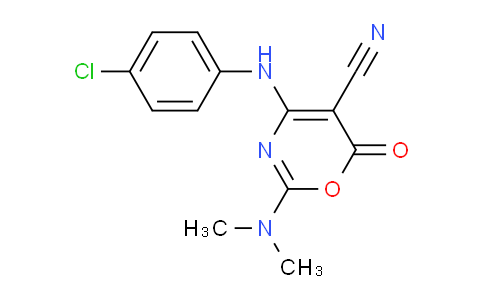 MCP14576 | 303997-23-1 | 4-(4-Chloroanilino)-2-(dimethylamino)-6-oxo-6H-1,3-oxazine-5-carbonitrile