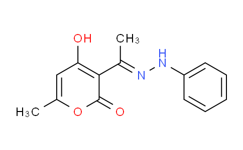 MCP20335 | 54107-17-4 | 2H-Pyran-2-one, 4-hydroxy-6-methyl-3-[1-(phenylhydrazono)ethyl]-