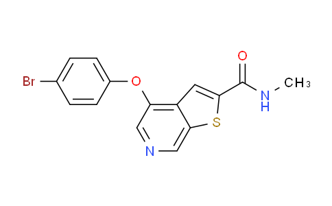 251994-14-6 | 4-(4-Bromophenoxy)-N-methylthieno[2,3-c]pyridine-2-carboxamide