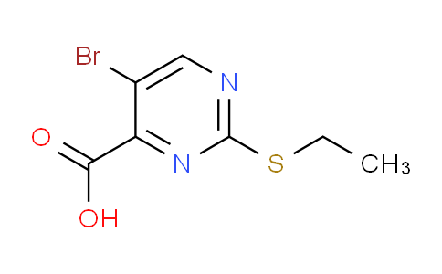 DYP44002 | 327168-15-0 | 4-嘧啶羧酸，5-溴-2-(乙硫基)-