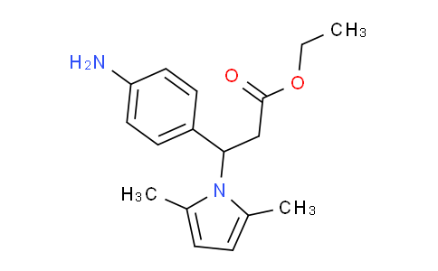 866040-72-4 | ethyl 3-(4-aminophenyl)-3-(2,5-dimethyl-1H-pyrrol-1-yl)propanoate