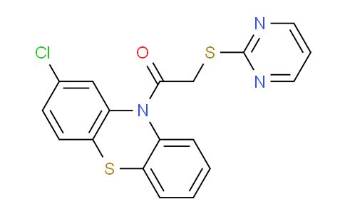 128175-06-4 | 1-(2-chloro-10H-phenothiazin-10-yl)-2-(pyrimidin-2-ylsulfanyl)ethanone