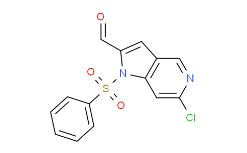 2704466-29-3 | 1-(Benzenesulfonyl)-6-chloro-pyrrolo[3,2-c]pyridine-2-carbaldehyde