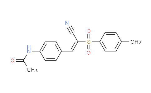 MCR06154 | 736963-55-6 | N-(4-(2-Cyano-2-((4-methylphenyl)sulfonyl)vinyl)phenyl)ethanamide