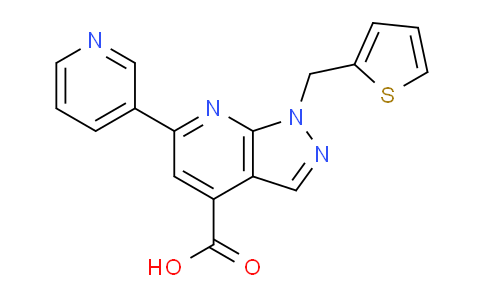 MCR16467 | 920814-59-1 | 6-(Pyridin-3-yl)-1-(thiophen-2-ylmethyl)-1H-pyrazolo[3,4-b]pyridine-4-carboxylic acid