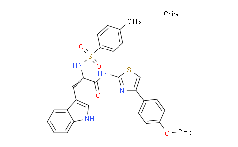 2421117-98-6 | (S)-3-(1H-Indol-3-yl)-N-(4-(4-methoxyphenyl)thiazol-2-yl)-2-(4-methylphenylsulfonamido)propanamide