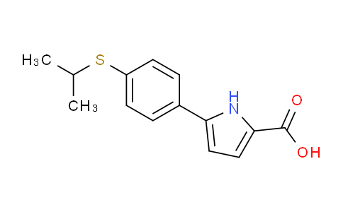 1538665-70-1 | 5-(4-丙-2-基硫烷基苯基)-1H-吡咯-2-羧酸