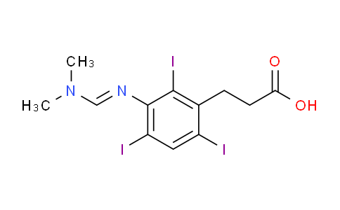 5587-89-3 | 3-(3-{(dimethylamino)methylideneamino}-2,4,6-triiodophenyl)propanoic acid