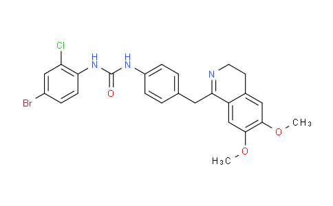1024336-96-6 | 1-(4-bromo-2-chlorophenyl)-3-[4-[(6,7-dimethoxy-3,4-dihydroisoquinolin-1-yl)methyl]phenyl]urea