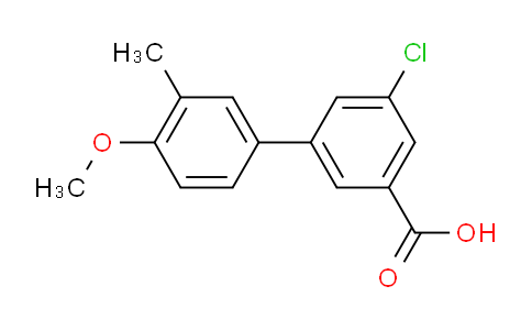 MCR78173 | 1261982-93-7 | [1,1'-Biphenyl]-3-carboxylic acid, 5-chloro-4'-methoxy-3'-methyl-