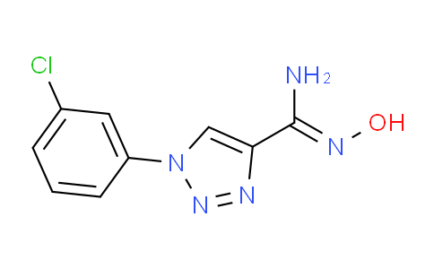 1255791-16-2 | (Z)-1-(3-chlorophenyl)-N'-hydroxy-1H-1,2,3-triazole-4-carboximidamide