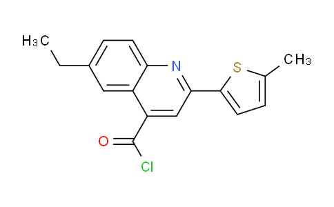MCR84791 | 1160257-16-8 | 6-Ethyl-2-(5-methyl-2-thienyl)quinoline-4-carbonyl chloride