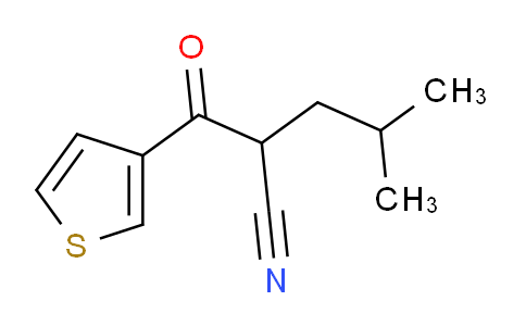 1247377-80-5 | 4-methyl-2-(thiophene-3-carbonyl)pentanenitrile