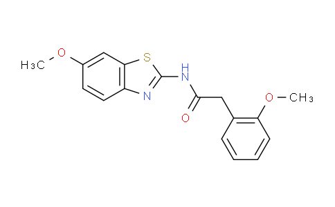 DYS55426 | 349438-74-0 | N-(6-methoxy-1,3-benzothiazol-2-yl)-2-(2-methoxyphenyl)acetamide