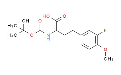 CAS No. 2352044-83-6, 2-((tert-butoxycarbonyl)amino)-4-(3-fluoro-4-methoxyphenyl)butanoic acid