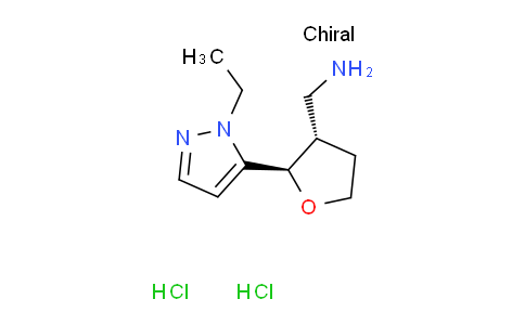1807916-80-8 | 1-[(2R,3S)-2-(1-ethyl-1H-pyrazol-5-yl)oxolan-3-yl]methanamine dihydrochloride