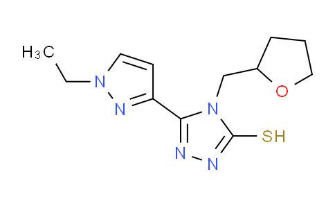 MCS73356 | 1005680-32-9 | 5-(1-ethyl-1H-pyrazol-3-yl)-4-(oxolan-2-yl)methyl-4H-1,2,4-triazole-3-thiol