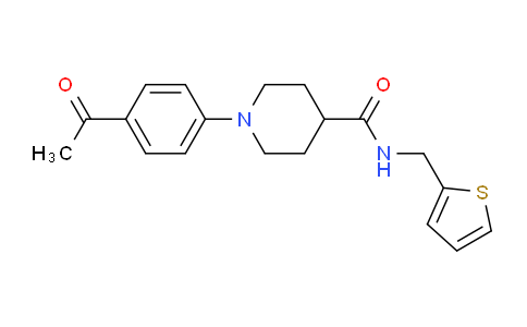 900019-02-5 | 1-(4-ACETYLPHENYL)-N-(2-THIENYLMETHYL)-4-PIPERIDINECARBOXAMIDE