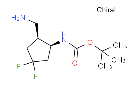 1638744-34-9 | tert-butyl N-[(1S,2S)-2-(aminomethyl)-4,4-difluorocyclopentyl]carbamate
