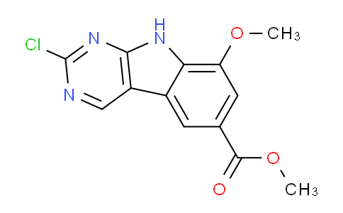 2641336-23-2 | methyl 2-chloro-8-methoxy-9H-pyrimido[4,5-b]indole-6-carboxylate