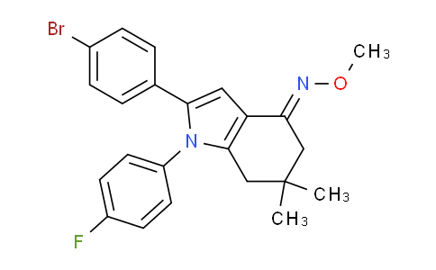 MCT76513 | 1024722-50-6 | (E)-2-(4-bromophenyl)-1-(4-fluorophenyl)-N-methoxy-6,6-dimethyl-5,7-dihydroindol-4-imine