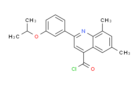 1160262-96-3 | 2-(3-Isopropoxyphenyl)-6,8-dimethylquinoline-4-carbonyl chloride