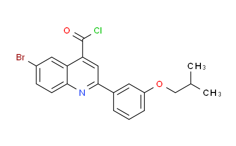 1160253-13-3 | 6-Bromo-2-(3-isobutoxyphenyl)quinoline-4-carbonyl chloride