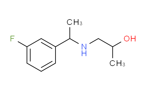 CAS No. 1154990-46-1, 1-{1-(3-fluorophenyl)ethylamino}propan-2-ol