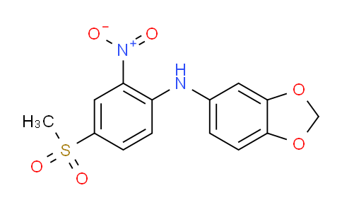 852702-51-3 | N-(4-甲磺酰基-2-硝基苯基)-1,3-二氧茚满-5-胺