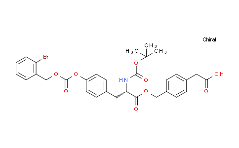 DYU46905 | 111623-14-4 | 2-[4-({[(2S)-3-[4-({[(2-bromophenyl)methoxy]carbonyl}oxy)phenyl]-2-{[(tert-butoxy)carbonyl]amino}propanoyl]oxy}methyl)phenyl]acetic acid