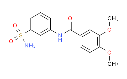 CAS No. 952306-80-8, N-[3-(Aminosulfonyl)phenyl]-3,4-dimethoxybenzamide