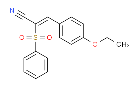 MCW04673 | 803703-26-6 | (2Z)-2-(benzenesulfonyl)-3-(4-ethoxyphenyl)prop-2-enenitrile