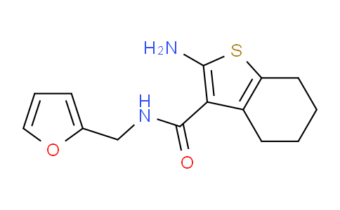 588678-85-7 | 2-Amino-N-(furan-2-ylmethyl)-4,5,6,7-tetrahydro-1-benzothiophene-3-carboxamide