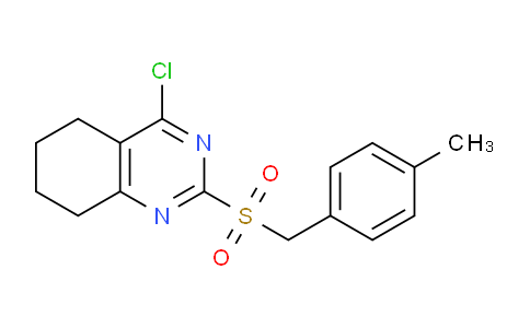 MCW12764 | 672951-61-0 | 4-CHLORO-2-[(4-METHYLBENZYL)SULFONYL]-5,6,7,8-TETRAHYDROQUINAZOLINE