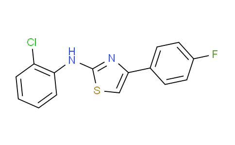 61383-54-8 | N-(2-Chlorophenyl)-4-(4-fluorophenyl)-1,3-thiazol-2-amine