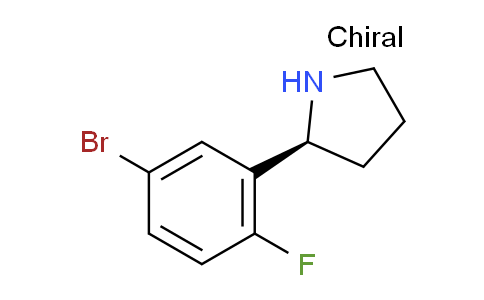 1228557-14-9 | (2S)-2-(5-溴-2-氟苯基)吡咯烷