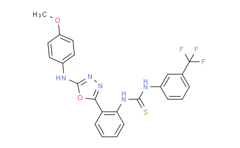 MCW75862 | 1024522-98-2 | 1-[2-[5-(4-Methoxyanilino)-1,3,4-oxadiazol-2-yl]phenyl]-3-[3-(trifluoromethyl)phenyl]thiourea