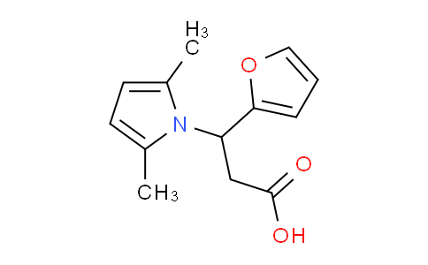 866040-76-8 | 3-(2,5-dimethyl-1H-pyrrol-1-yl)-3-(furan-2-yl)propanoic acid