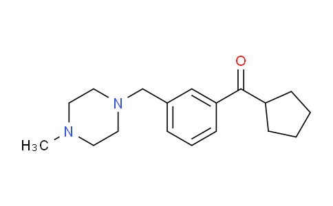 MCW98963 | 898789-43-0 | Cyclopentyl 3-(4-methylpiperazinomethyl)phenyl ketone
