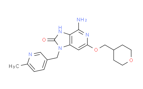 1114529-49-5 | 4-Amino-1-(6-methyl-pyridin-3-ylmethyl)-6-(tetrahydro-pyran-4-ylmethoxy)-1,3-dihydro-imidazo[4,5-c]pyridin-2-one